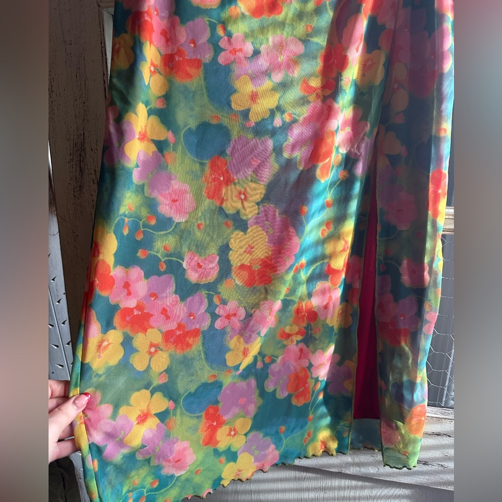 Urban Outfitters | Floral Multicolor Skirt - Picture 2 of 6